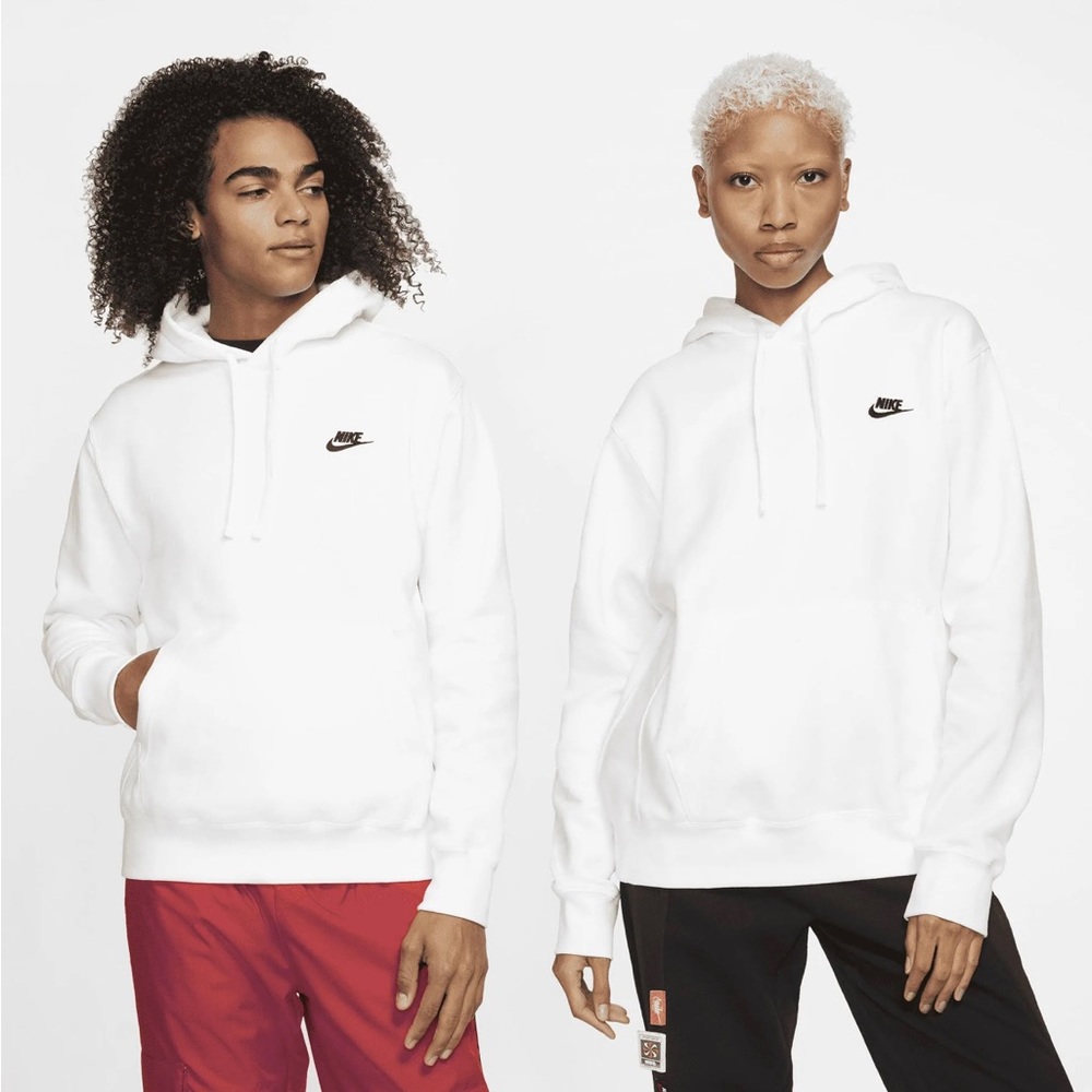 Unisex Nike Sportswear White Hoodie - Never Worn!
